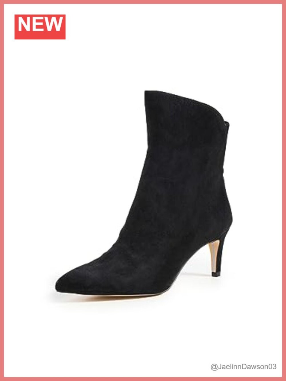 Sam Edelman Usha Ankle Boots Pointed Toe Kitten Heel Zip